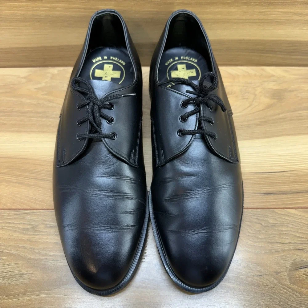 Dr Martens Vintage DM Raiders Shellys London Oxfords UK 8 US 9 Mens‎ Black